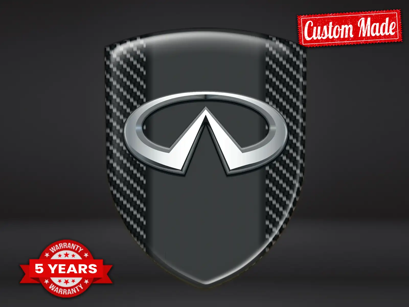 Infiniti Emblema En Relieve Acabado Exclusivo Insignias Gama Alta